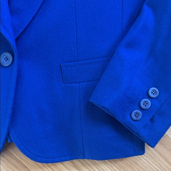 Vintage Pendleton Cobalt Blue Blazer Made In USA 100% wool size 10 - Picture 3 of 7